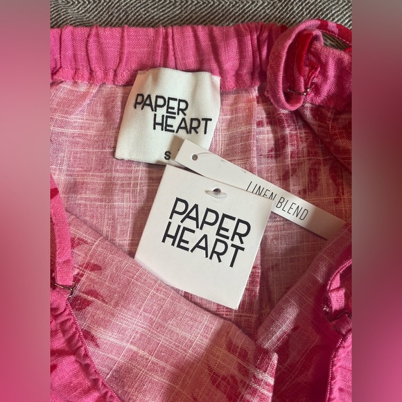 NWT Paper Heart Linen Blend Maxi Dress Size S - Picture 7 of 12